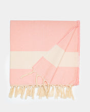 Φόρτωση εικόνας στο εργαλείο προβολής Συλλογής, light pink fishbone hammam towel made of recycled cotton
